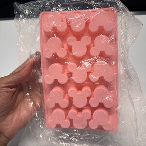 Pink Silicone Mold with Character Shapes